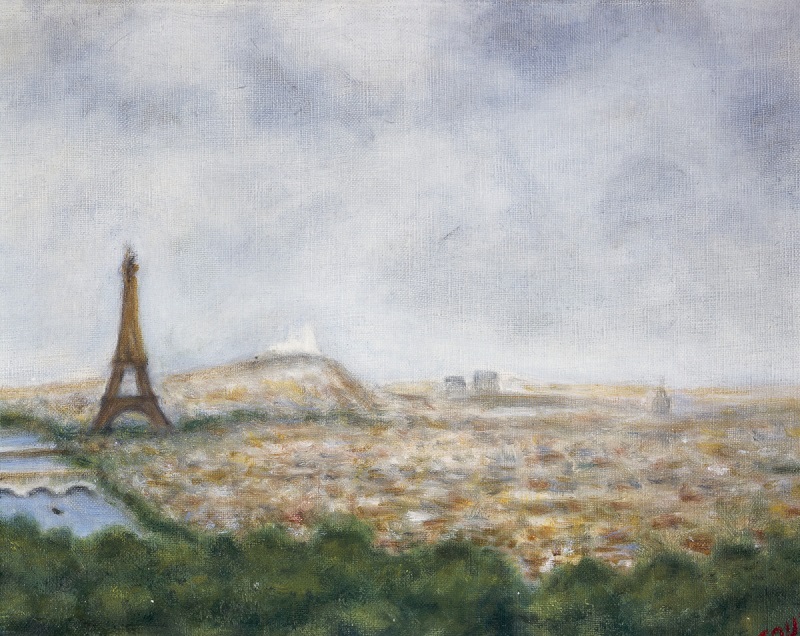 Pierre Toutkowsky - "Vistas de París desde la terraza de Belleville"&nbsp;