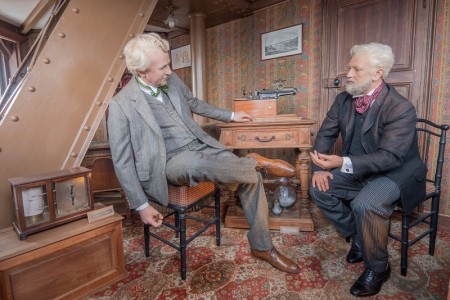 Gustave Eiffel y Thomas Edison