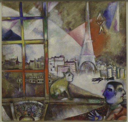"Paris par la fenêtre", de Marc Chagall