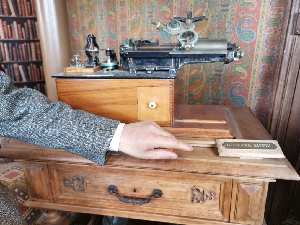 El despacho de Gustave Eiffel se puede ver en la cima de la Torre