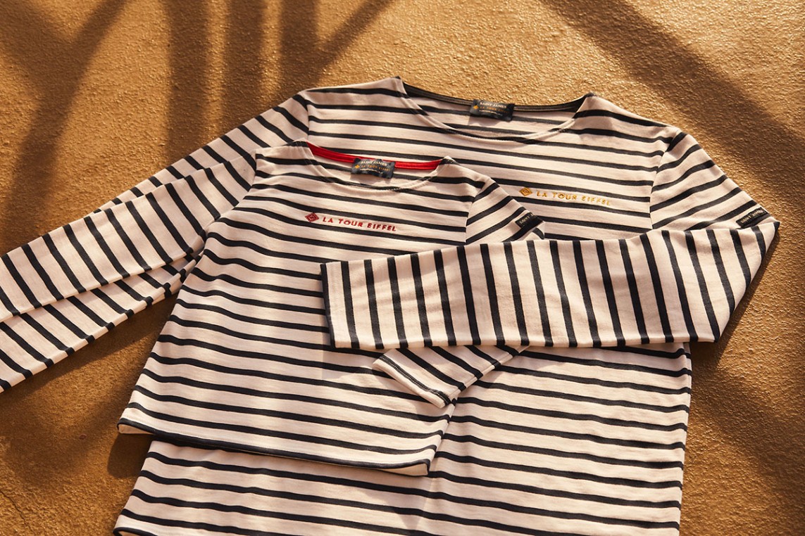 Colección Tour Eiffel x Saint James - Jersey de rayas Adulto y Niño