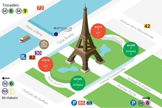 Cómo llegar a la Torre Eiffel